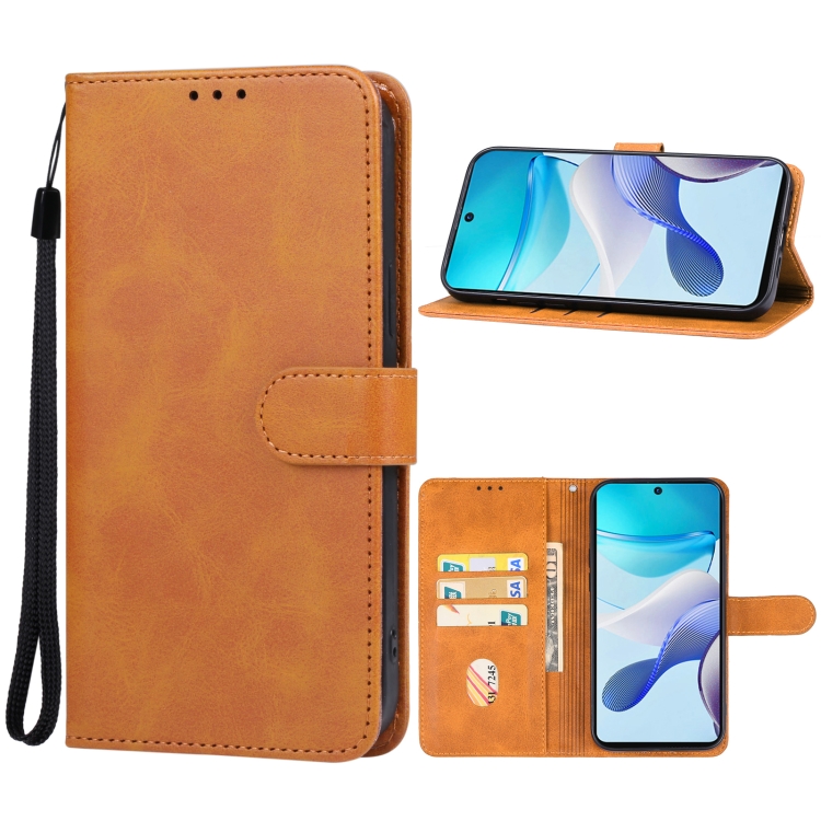9D SKLO + PUZDRO 2v1 pre Motorola Moto G53 5G - Knižkové puzdro SOLID hnedé