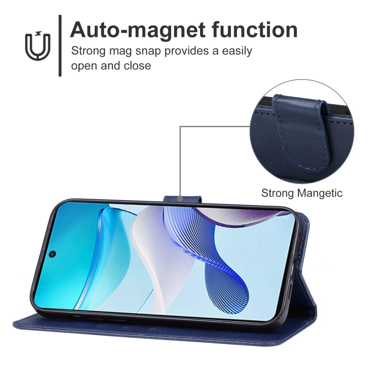 Knižkové puzdro pre Motorola Moto G53 5G - SOLID modré