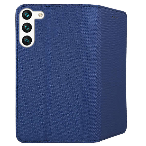 SKLO + PUZDRO 2v1 pre Samsung Galaxy S23 5G - Knižkové MAGNET modré