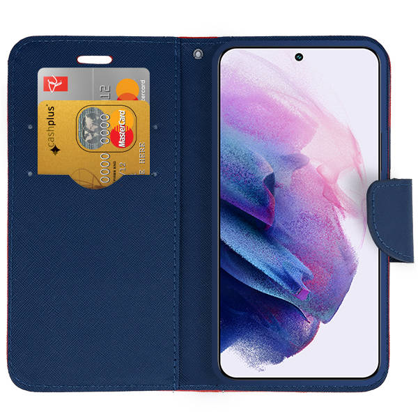 Knižkové puzdro pre Samsung Galaxy S23 5G - Smart FANCY červené