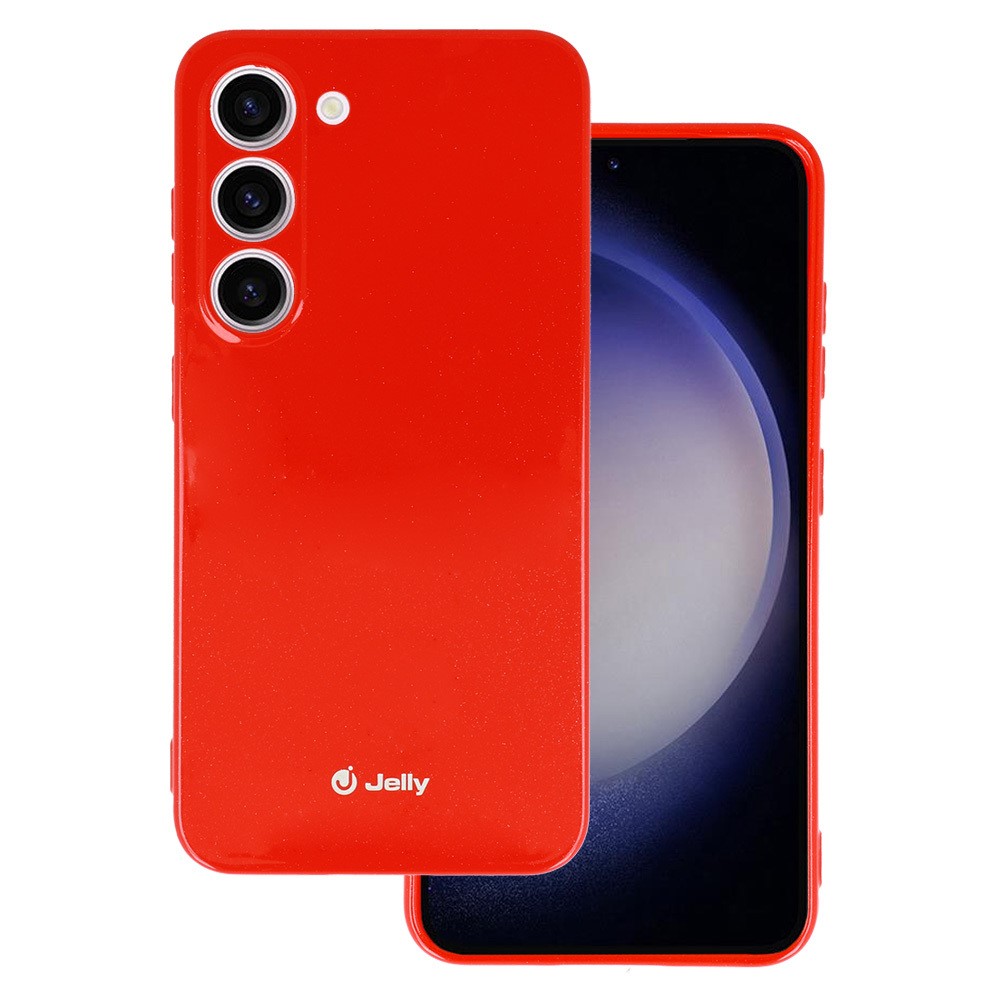 Silikónový kryt pre Samsung Galaxy S23 5G - Jelly červený