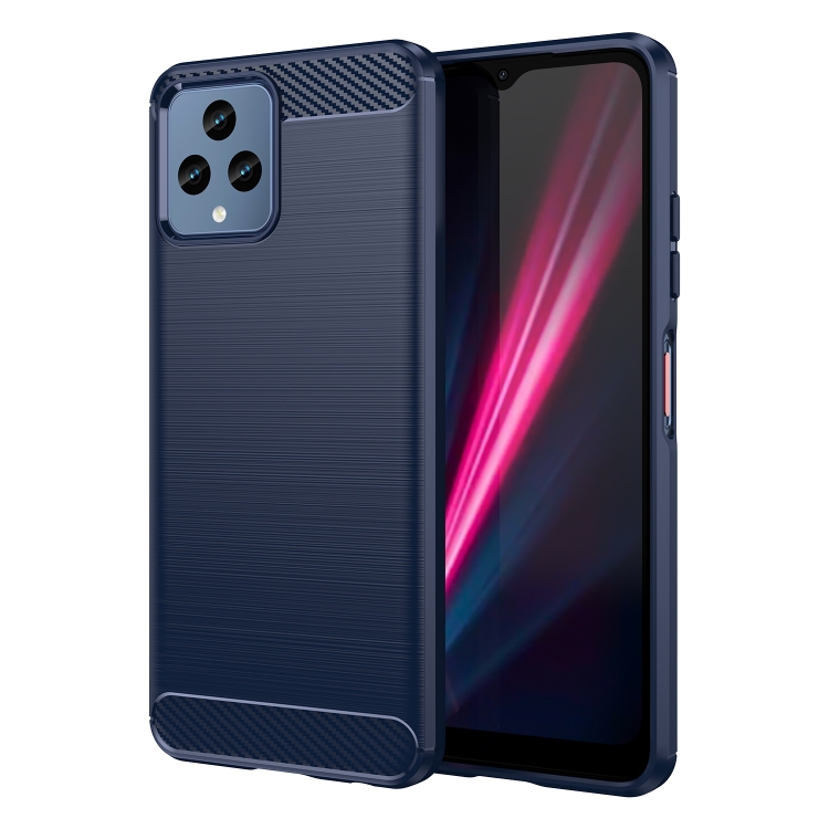 Silikónový kryt na T Phone – Carbon, modrý