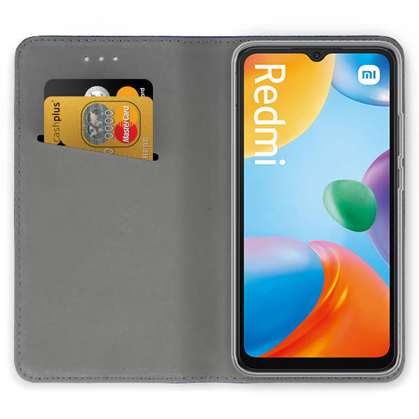 SKLO + PUZDRO 2v1 pre Xiaomi Redmi A1 / Redmi A2 - Knižkové MAGNETIC modré