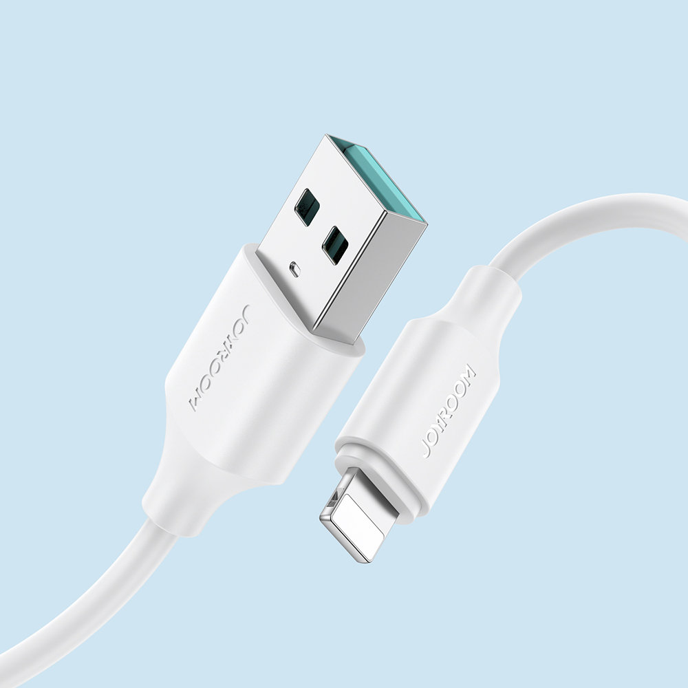 USB nabíjací / dátový kábel Joyroom – Lightning 2,4A 0,25 m biely (S-UL012A9)
