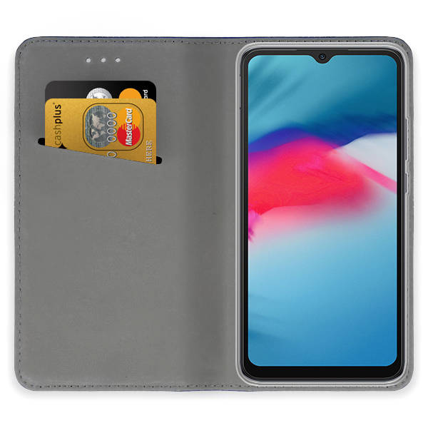 SKLO + PUZDRO 2v1 pre Xiaomi Redmi 10 5G - Knižkové MAGNETIC bordové