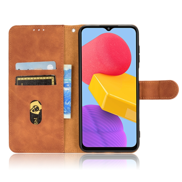 Knižkové puzdro pre Samsung Galaxy M13 - Solid hnedé