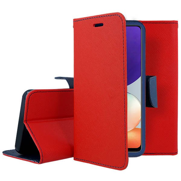 Knižkové puzdro pre Xiaomi Redmi Note 8 Pro - SMART FANCY červeno modré