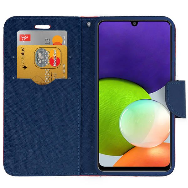 Knižkové puzdro pre Xiaomi Redmi Note 8 Pro - SMART FANCY červeno modré