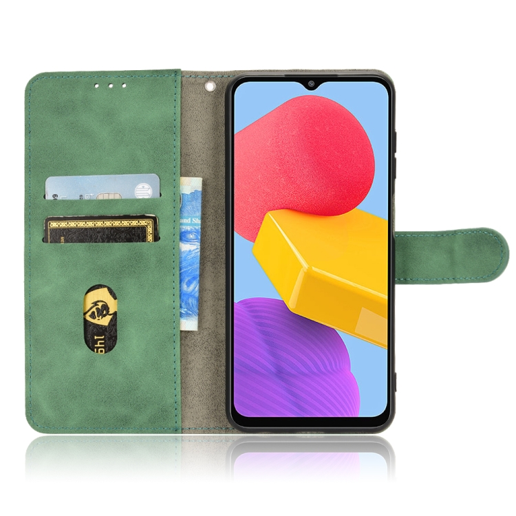 Knižkové puzdro pre Samsung Galaxy M13 - Solid zelené