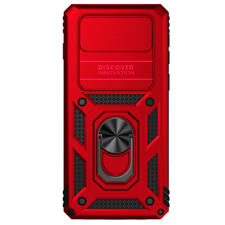Tvrdený kryt pre Samsung Galaxy S10 Plus - RING ARMOR červený