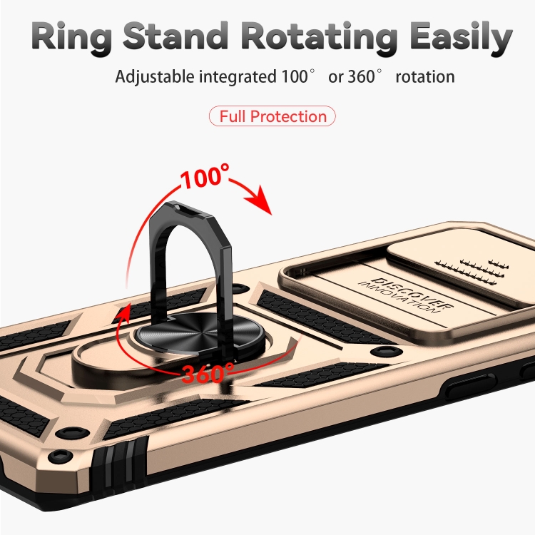 Tvrdený kryt pre Samsung Galaxy S10 Plus - RING ARMOR zlatý