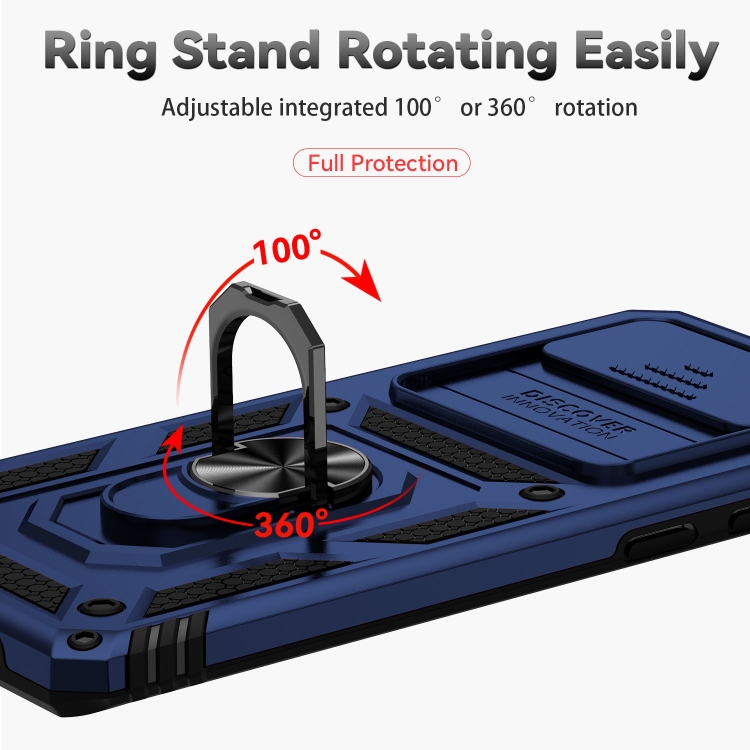 Tvrdený kryt pre Samsung Galaxy S10 Plus - RING ARMOR modrý