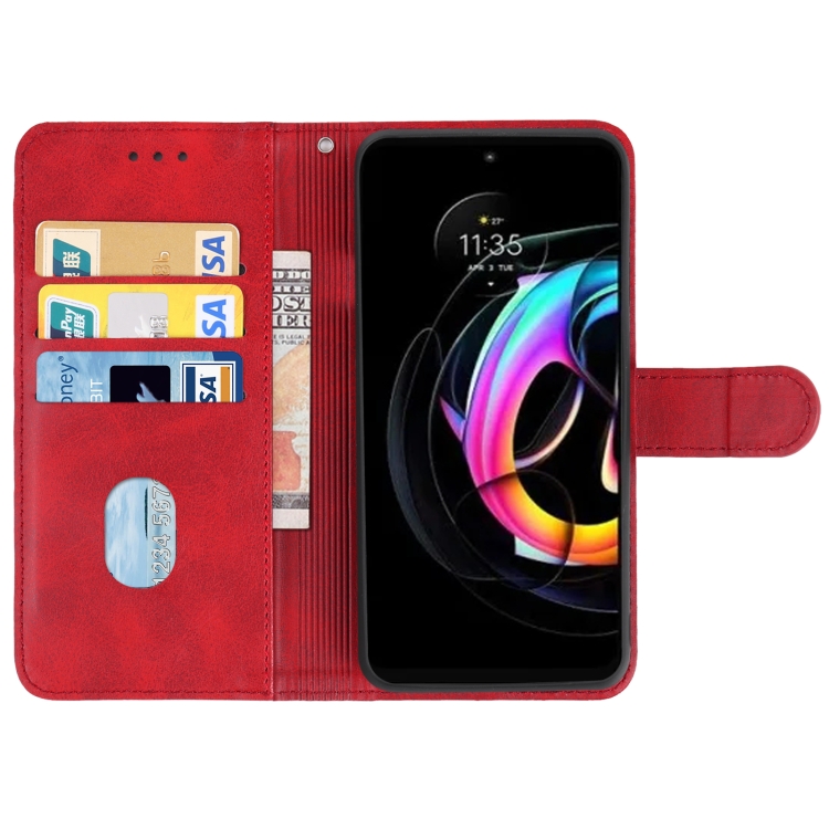 9D SKLO + PUZDRO 2v1 pre Motorola Edge 30 Neo - Knižkové SOLID červené
