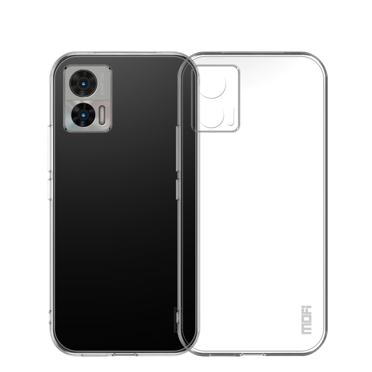 9D SKLO + PUZDRO 2v1 pre Motorola Edge 30 Neo - Silikónové priesvitné