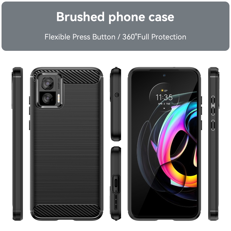 Silikónový kryt pre Motorola Edge 30 Neo - CARBON čierny