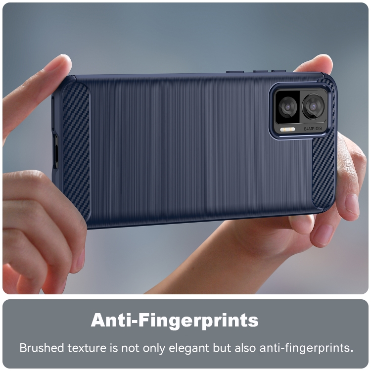 Silikónový kryt pre Motorola Edge 30 Neo - CARBON modrý