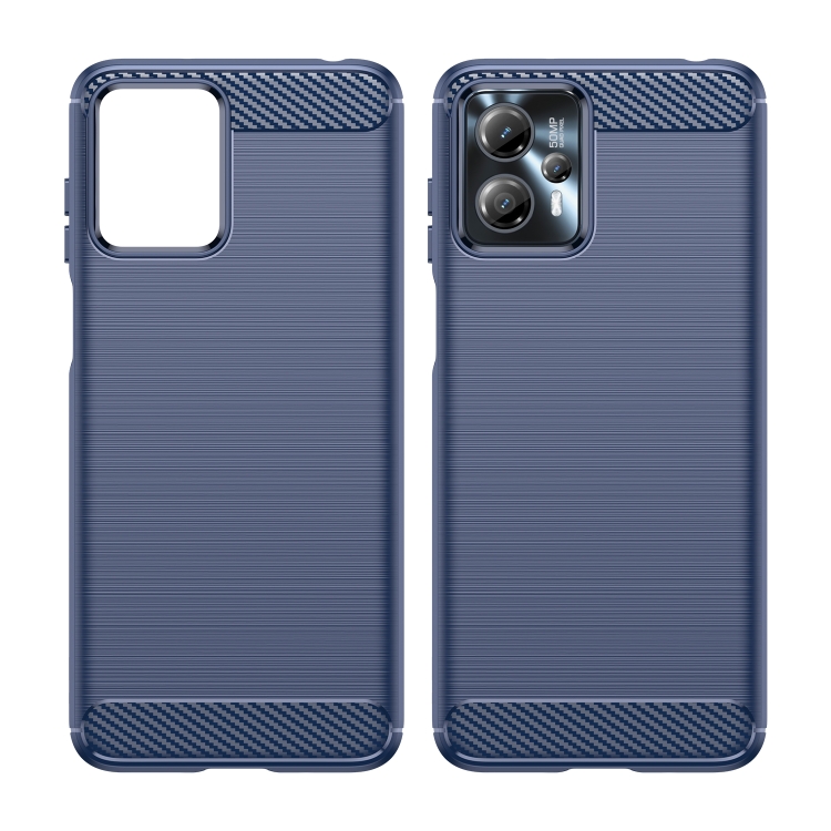 9D SKLO + PUZDRO 2v1 pre Motorola Moto G23 / G13 - CARBON modré
