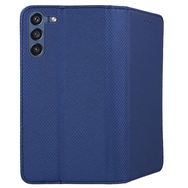 9D SKLO + PÚZDRO 2v1 pre Samsung Galaxy S21 FE 5G - Knížkove Magnet modré