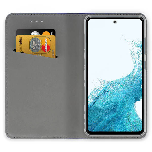Knižkové puzdro na Samsung Galaxy A54 5G - MAGNETIC modré
