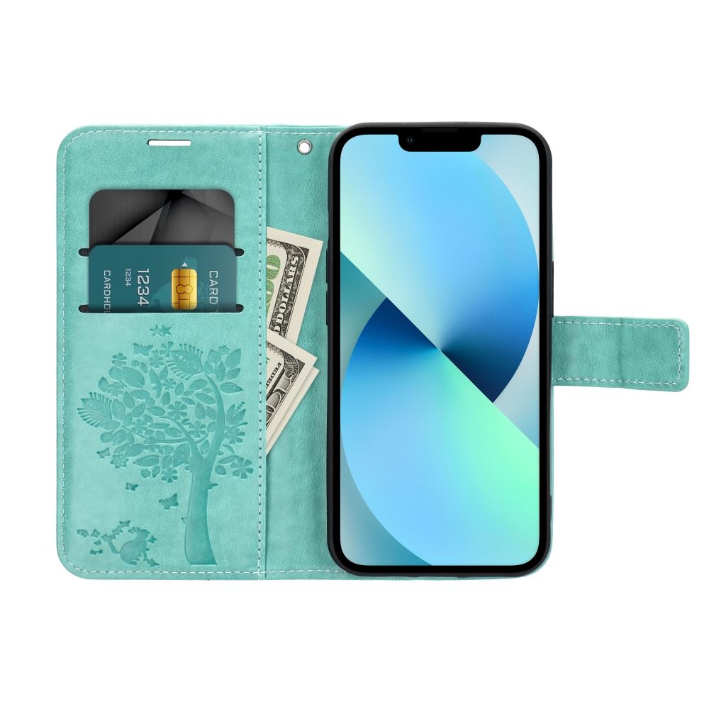Knižkové puzdro na Samsung Galaxy A54 5G - MEZZO Tree zelené