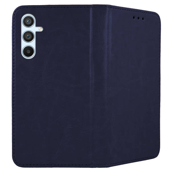 9D SKLO + PUZDRO 2v1 pre Samsung Galaxy A54 5G - Knižkové MAGENTO modré