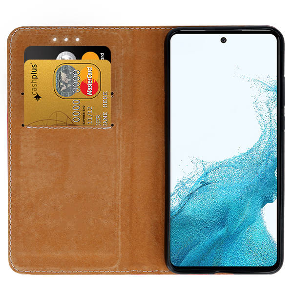 Knižkové puzdro na Samsung Galaxy A54 5G - MAGENTO modré