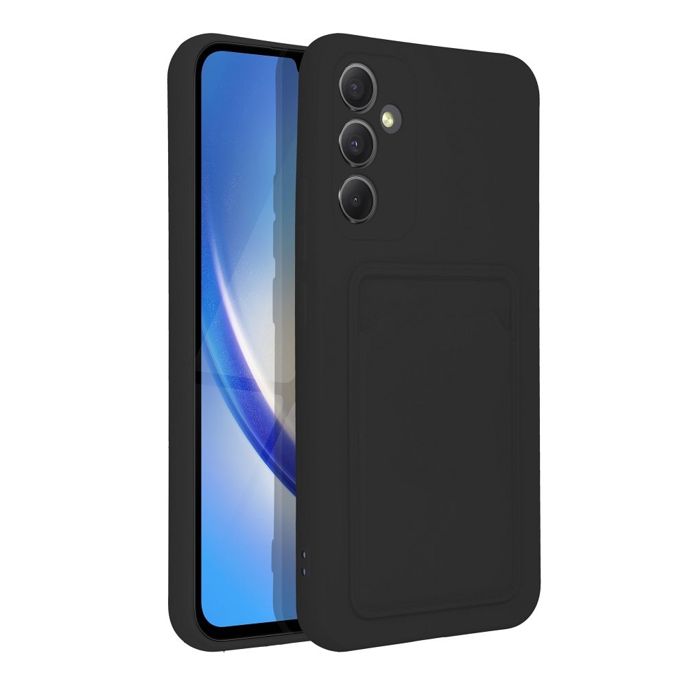 9D SKLO + PUZDRO 2v1 pre Samsung Galaxy A34 5G - Silikonové CARD čierne