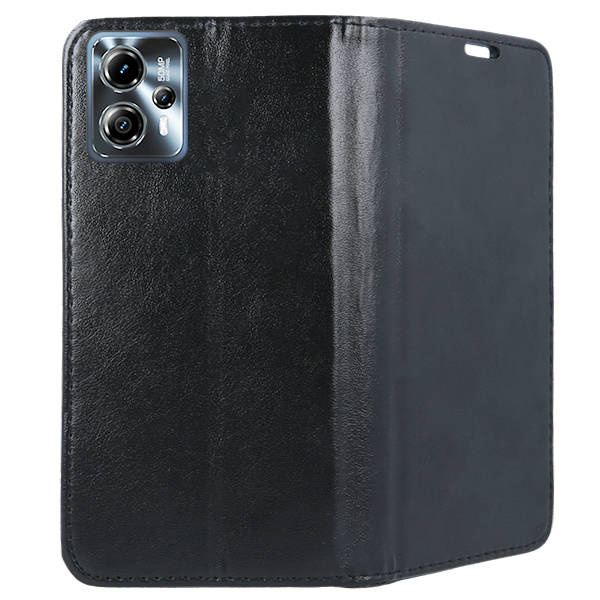 9D SKLO + PUZDRO pre Motorola Moto G23 / G13 - Knižkové puzdro MAGNETIC čierne