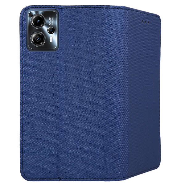 9D SKLO + PUZDRO pre Motorola Moto G23 / G13 - Knižkové puzdro MAGNET modré