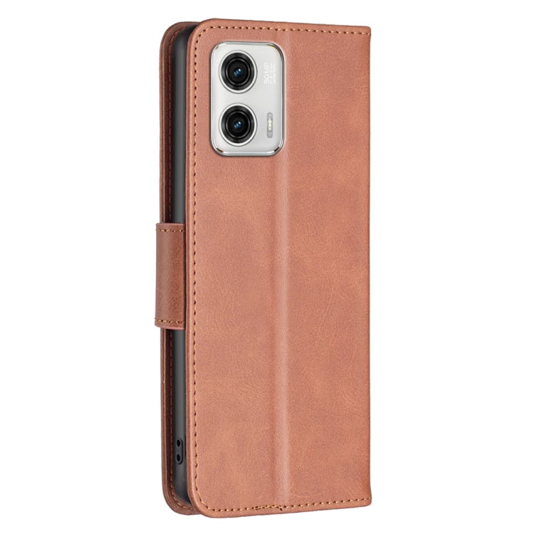 9D SKLO + PUZDRO 2v1 pre Motorola Moto G73 5G - Knižkové SOLID hnedé