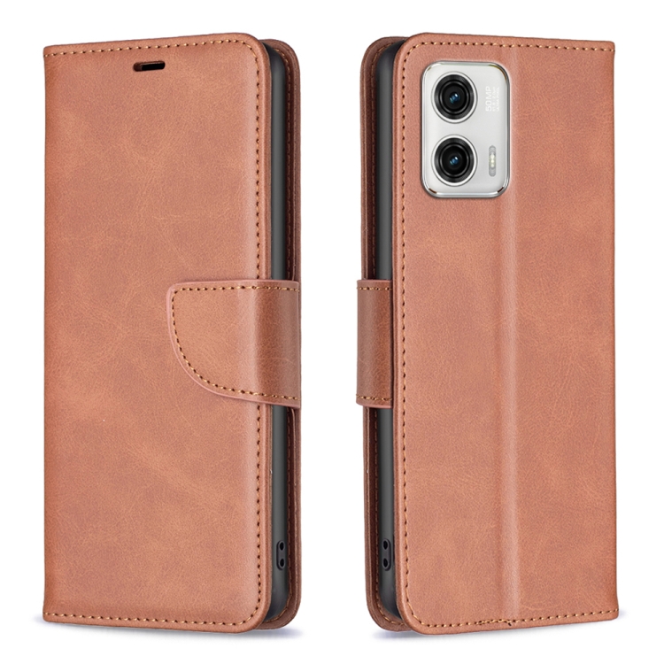 9D SKLO + PUZDRO 2v1 pre Motorola Moto G73 5G - Knižkové SOLID hnedé