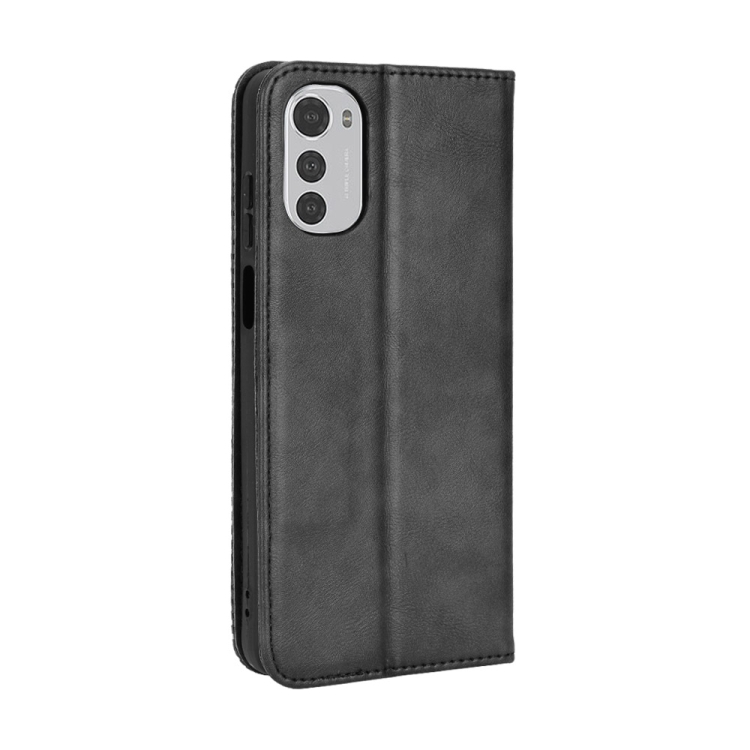 Knižkové puzdro pre Motorola Moto E32 / E32s - Retro čierne