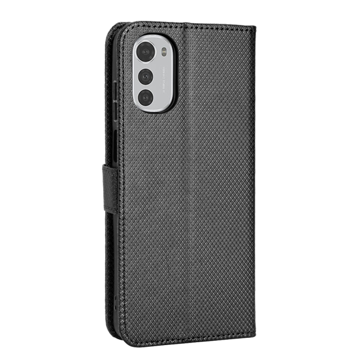9D SKLO + PUZDRO 2v1 pre Motorola Moto E32 / E32s - Knižkové Texture čierne