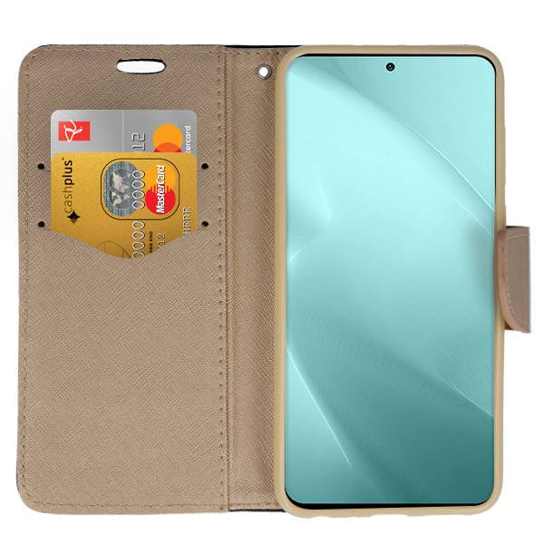 Knižkové puzdro pre Xiaomi Redmi Note 10 Pro - FANCY čierno zlaté