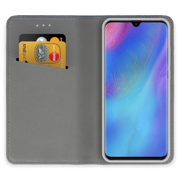 9D SKLO + PUZDRO 2v1 pre HUAWEI P30 Pro - Knižkové MAGNET modré