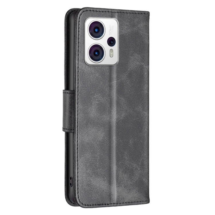 Knižkové puzdro pre Motorola Moto G53 5G - LEATHER čierne