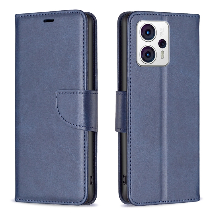 Knižkové puzdro pre Motorola Moto G53 5G - LEATHER modré