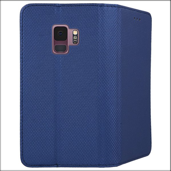 9D SKLO + PÚZDRO 2v1 pre Samsung Galaxy S9 - Knižkové MAGNET modré