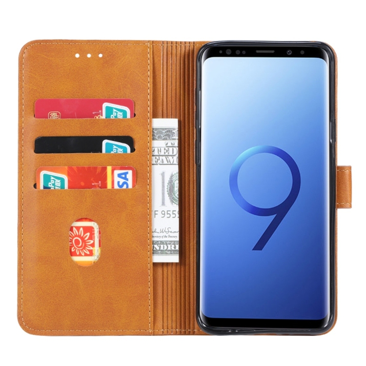 Knižkové púzdro Smart SOLID pre Samsung Galaxy S9 Plus - svetlo hnedé