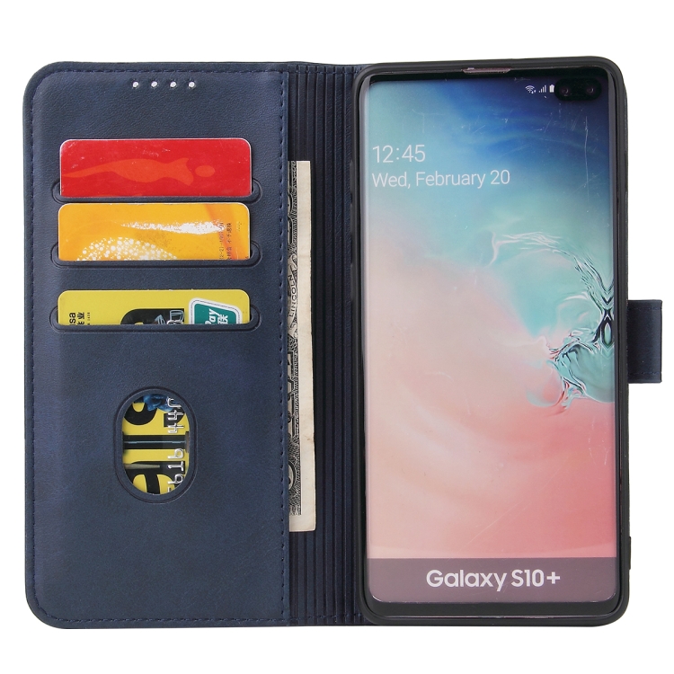 Knižkové puzdro pre Samsung Galaxy S10 Plus - SOLID modré