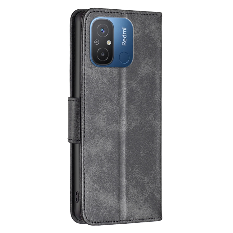 SKLO + PUZDRO 2v1 pre Xiaomi Redmi 12C - Knižkové puzdro SOLID čierne
