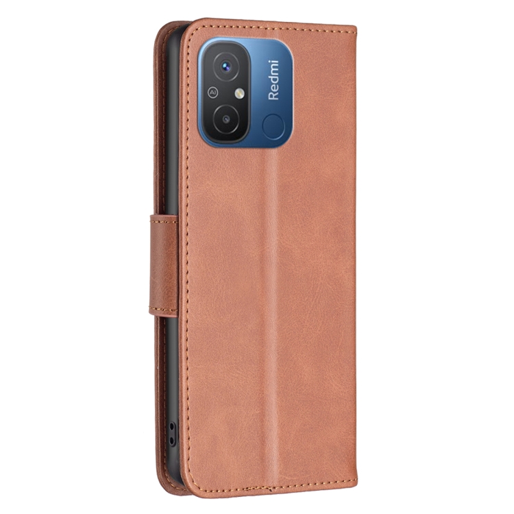 Knižkové puzdro na Xiaomi Redmi 12C - SOLID tmavo hnedé