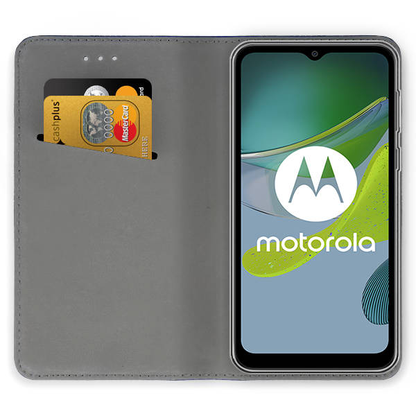9D SKLO + PUZDRO 2v1 pre Motorola Moto E13 - Knižkové MAGNETIC zelené