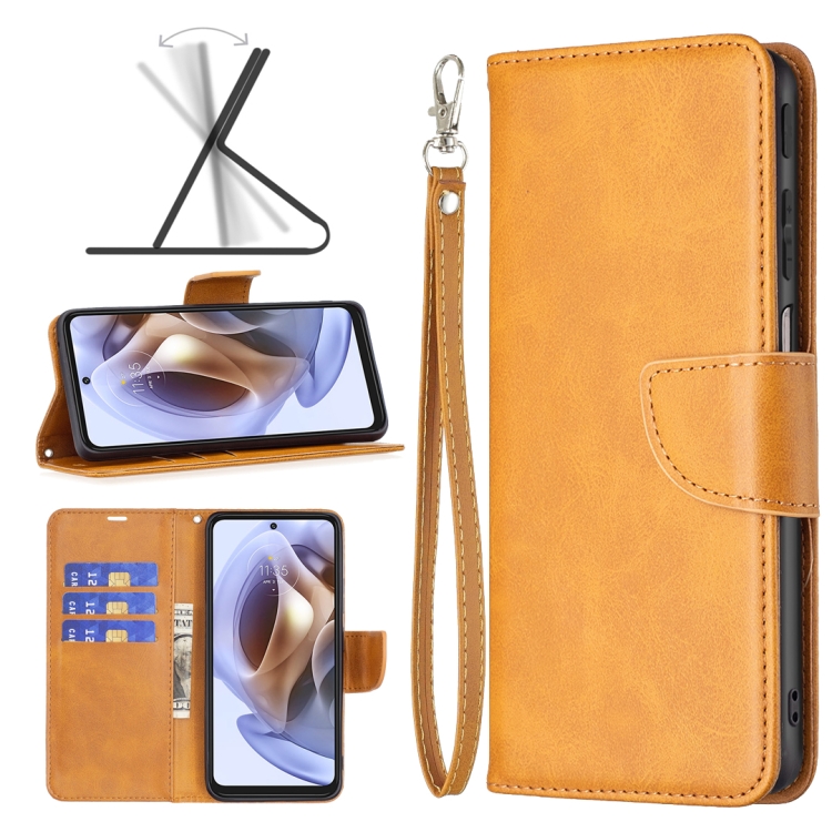 9D SKLO + PUZDRO pre Motorola Moto G31 / G41 - Knižkové Fancy svetlo hnedé