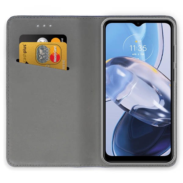 Knižkové puzdro pre Motorola Moto E13 - SMART MAGNETIC bordové