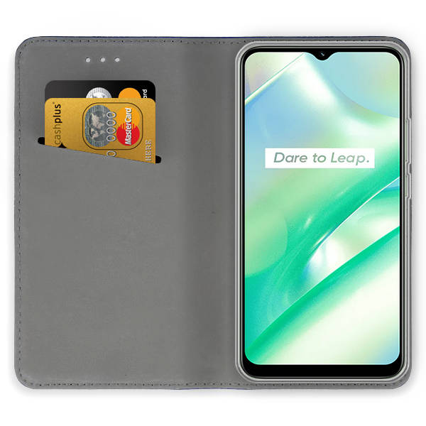Knižkové puzdro pre Realme C33 - SMART MAGNETIC zelené