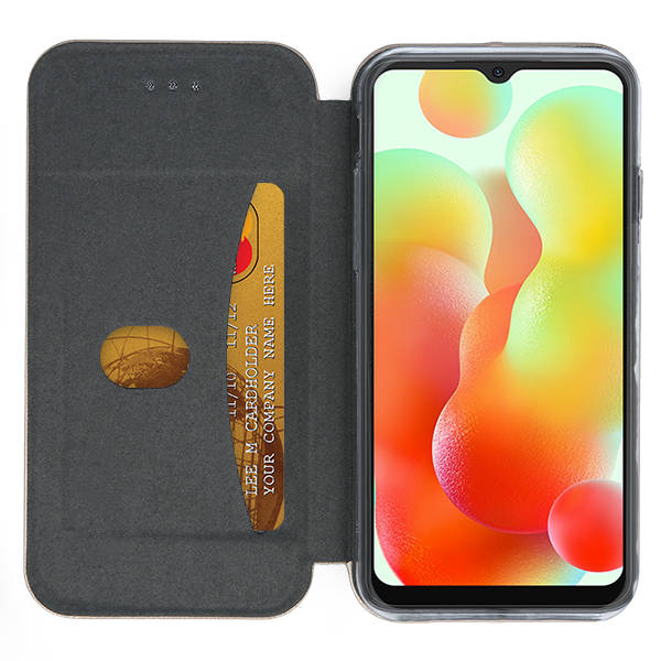 SKLO + PUZDRO 2v1 pre Xiaomi Redmi 12C - Knižkové puzdro DIVA čierne