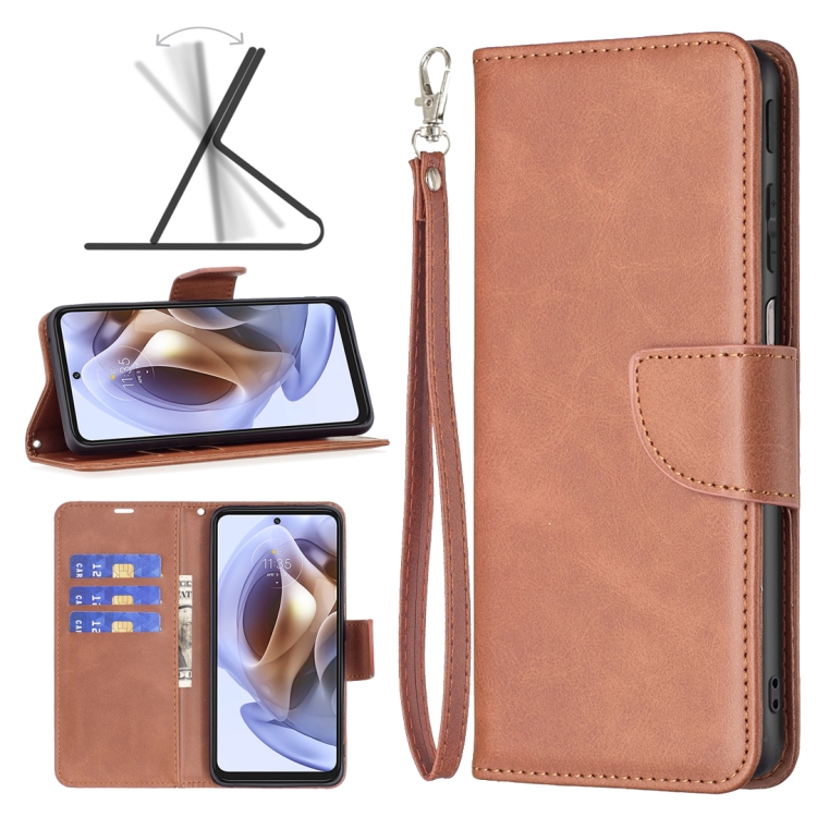 Knižkové puzdro pre Motorola Moto G31 / G41 - Fancy hnedé