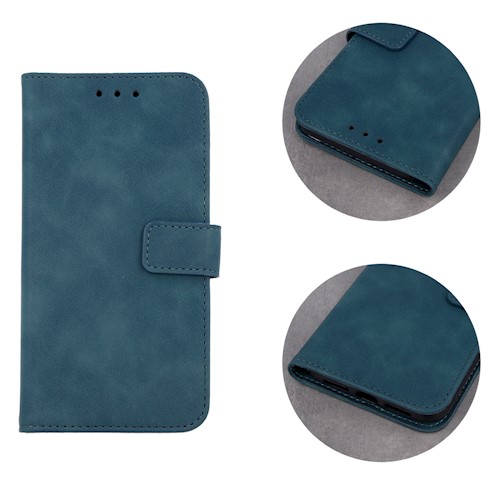 Knižkové puzdro na Xiaomi Redmi 12C - VELVET zelené