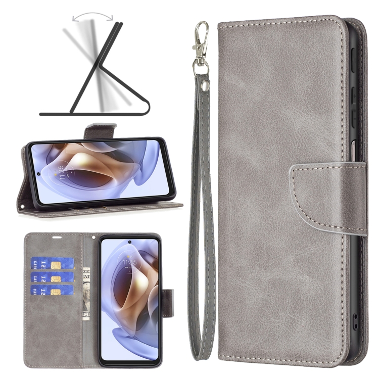 Knižkové puzdro pre Motorola Moto G31 / G41 - Fancy sivé